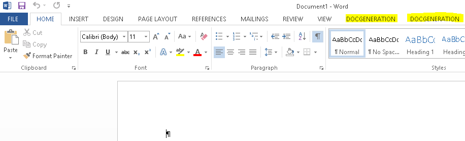 Microsoft Word Add Ins Tab Missing